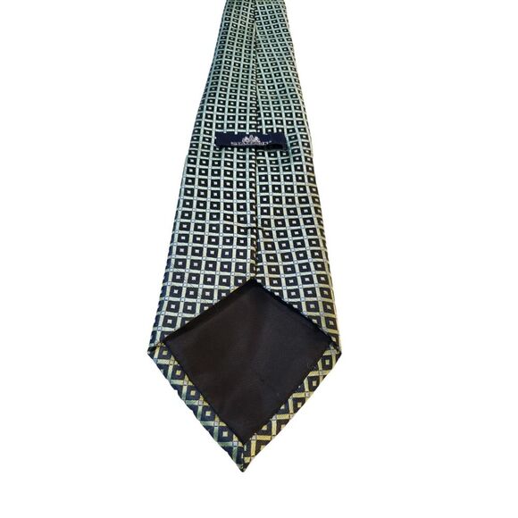 Stafford‎ Executive Men's Geometric Classic 100% Silk Necktie Tie Office Wedding - Picture 4 of 14